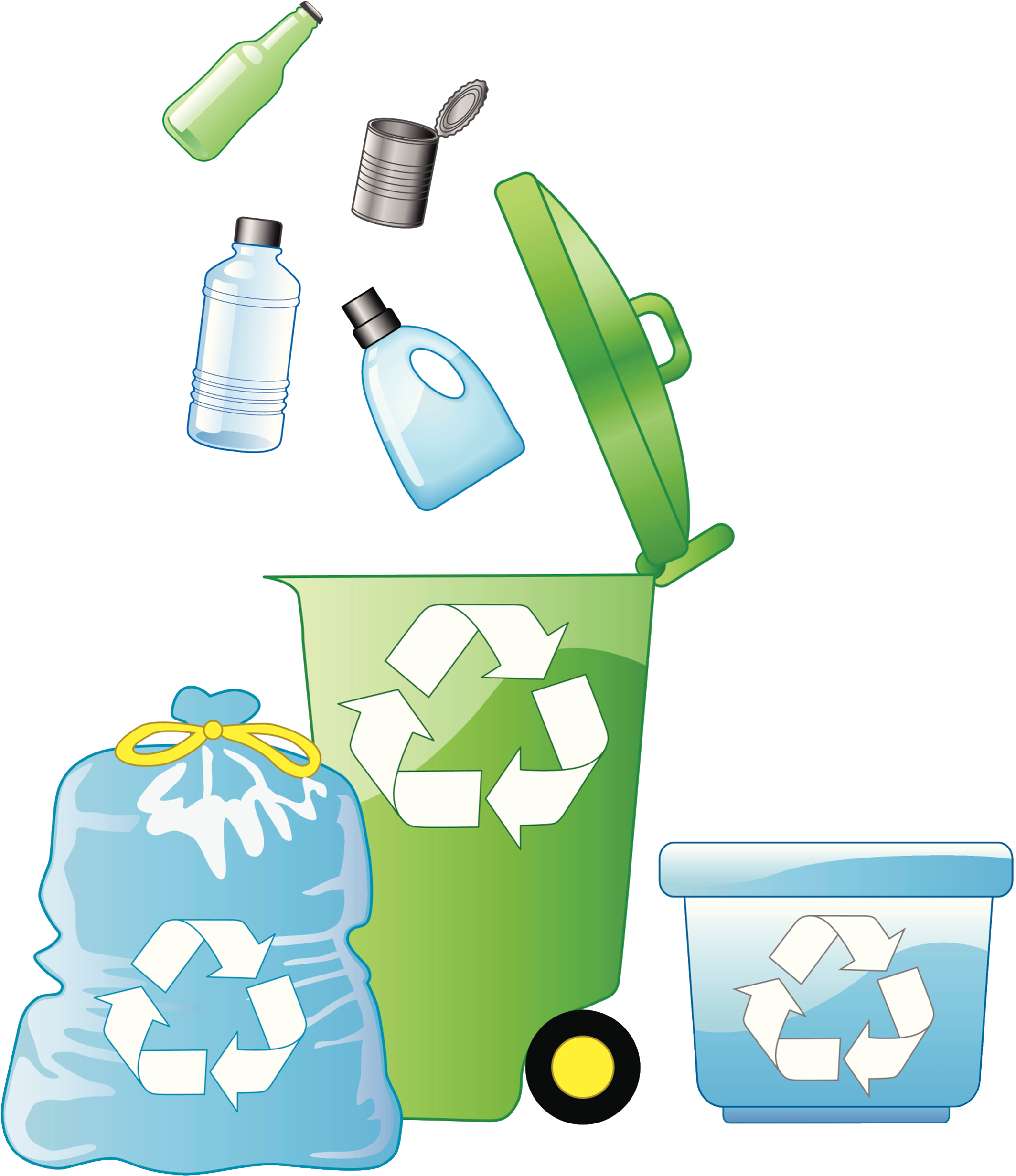 Plastic Bag Paper Recycling Waste Bin Bag - Png Plastic Recycle (2498x2518)