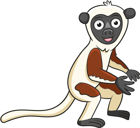 Clipart Yaprak Kuyruklu Şeytani Geko Hayvanı - Sifakas (500x470)
