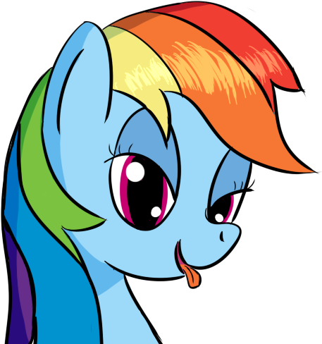 Tggeko, Bedroom Eyes, Rainbow Dash, Safe, Solo - Cartoon (508x545)