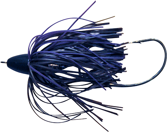 Geko Jig 1oz Bullet Black And Purple - Black (625x500)