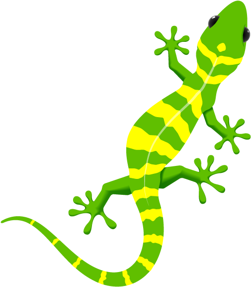 Transparent Gecko For Kids - Gecko Painting (588x606)