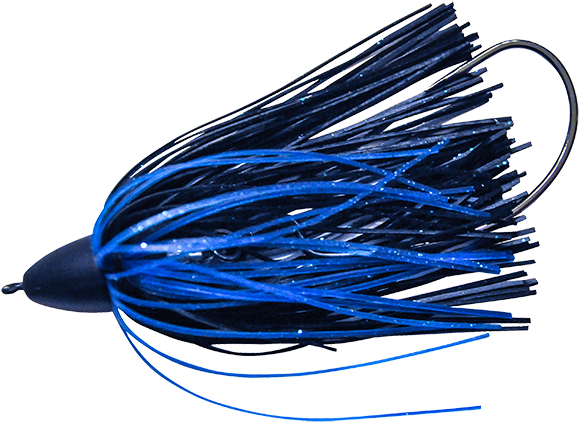 Geko Jig 1oz Bullet Black And Blue - Fish (625x500)