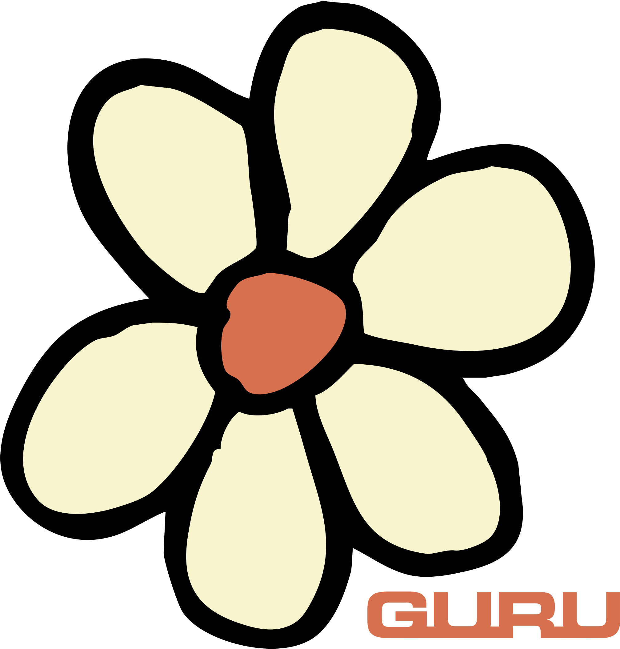 Guru Logo Png Transparent - Guru Flower Logo (2400x2400)