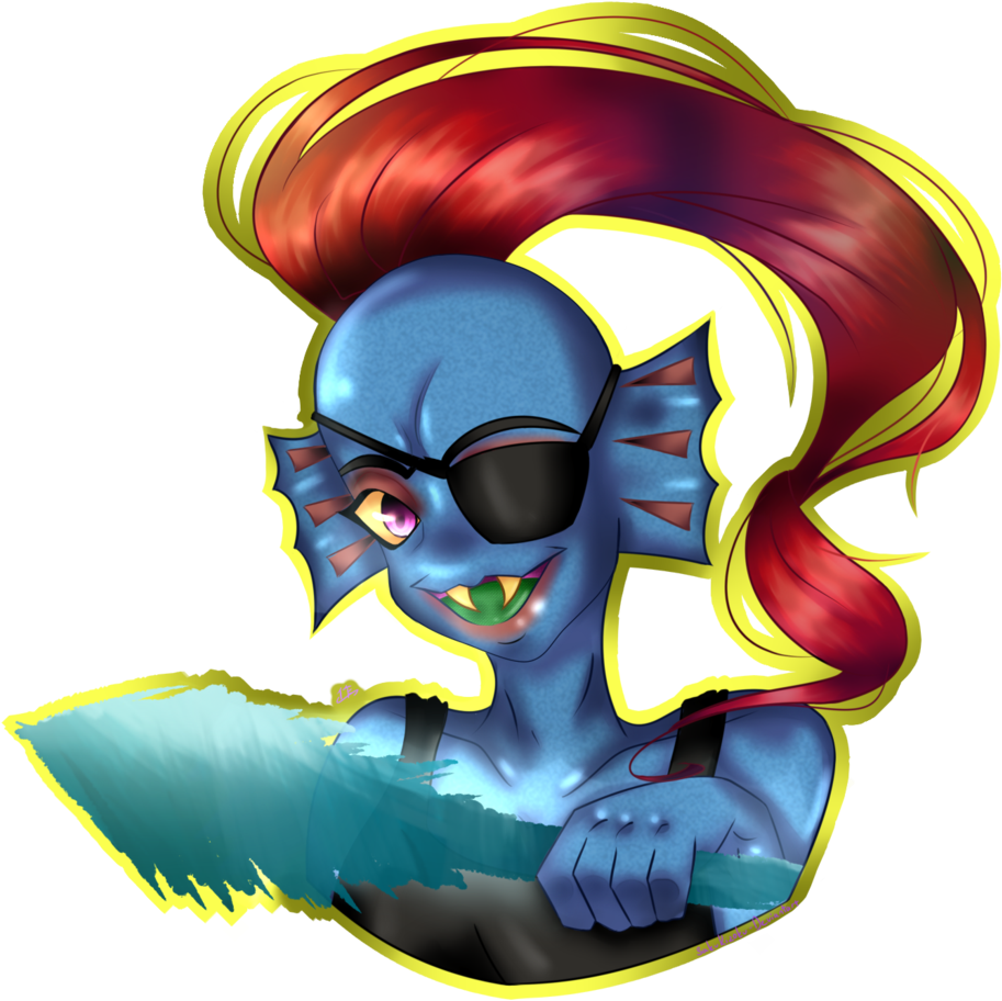 Undyne By Sakukizoku Undertale - Illustration (1024x1024)