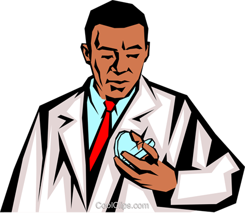 Cientista Livre De Direitos Vetores Clip Art Ilustração - Cientista Livre De Direitos Vetores Clip Art Ilustração (480x417)