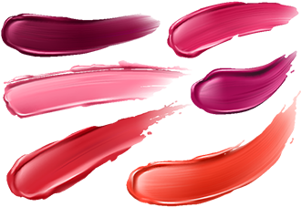Vector Collection Of Strokes Of Lipsticks Of Various - Lipstick (360x360)