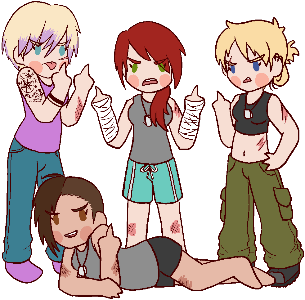 Freelancer Babes By Suicidal Zombie Freelancer Babes - Cartoon (1000x1000)