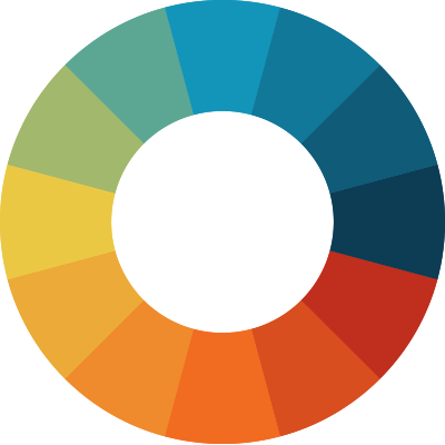 Viget Color Wheel - Orange Blue Color Palette (400x400)