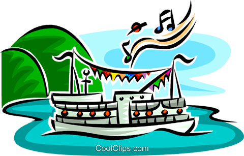 Bootsfahrt Vektor Clipart Bild Vc063753 - Bootsfahrt Clipart (480x307)