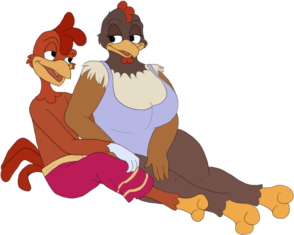 Summer Time Couple By Mildartattack - Clara Cluck And Panchito Pistoles (997x801)