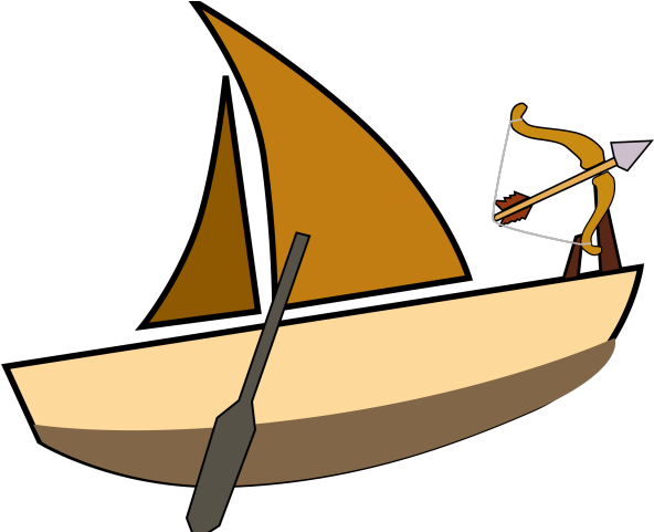 Row Boat Clipart Skiff - Sailing (1280x1070)