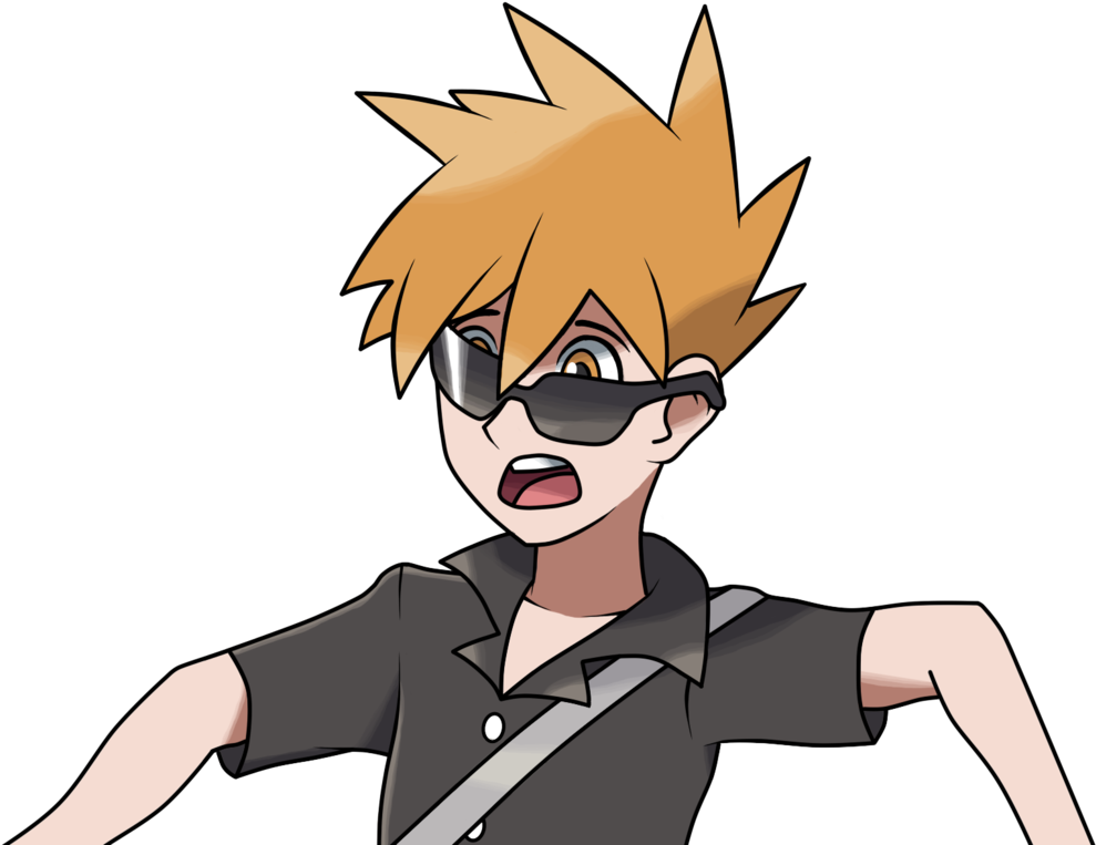 Pokemon Sun And Moon- Blue Oak Vii By Garyoakpr - Pokémon Sun And Moon (1030x776)