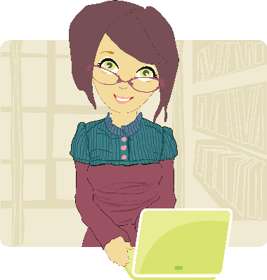 Young Professional Business Woman Using Her Laptop - Businessperson (380x399)