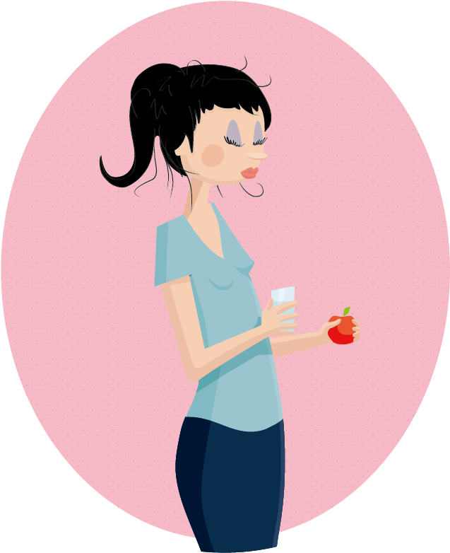 When Is The Best Time For A Snack - Cartoon (653x795)