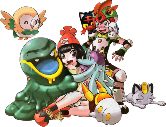 Image[manga] Sun, Moon And Her Nasty Tastes By Satoshi - Pokemon Sun And Moon Adventures (540x413)