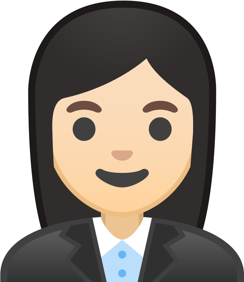 Woman Office Worker Light Skin Tone Icon - Office Worker Worker Icon Transparent (1024x1024)