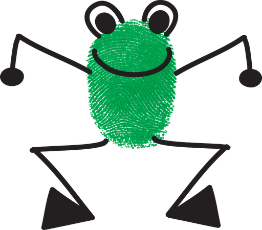 Ed Emberly Pigs Frog - Frog (512x450)