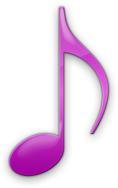 Pink Clipart Music Note - Musical Symbols (420x420)