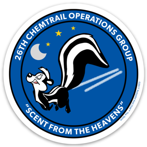 26th Chemtrail Operations Group Sticker - Ferret (480x480)
