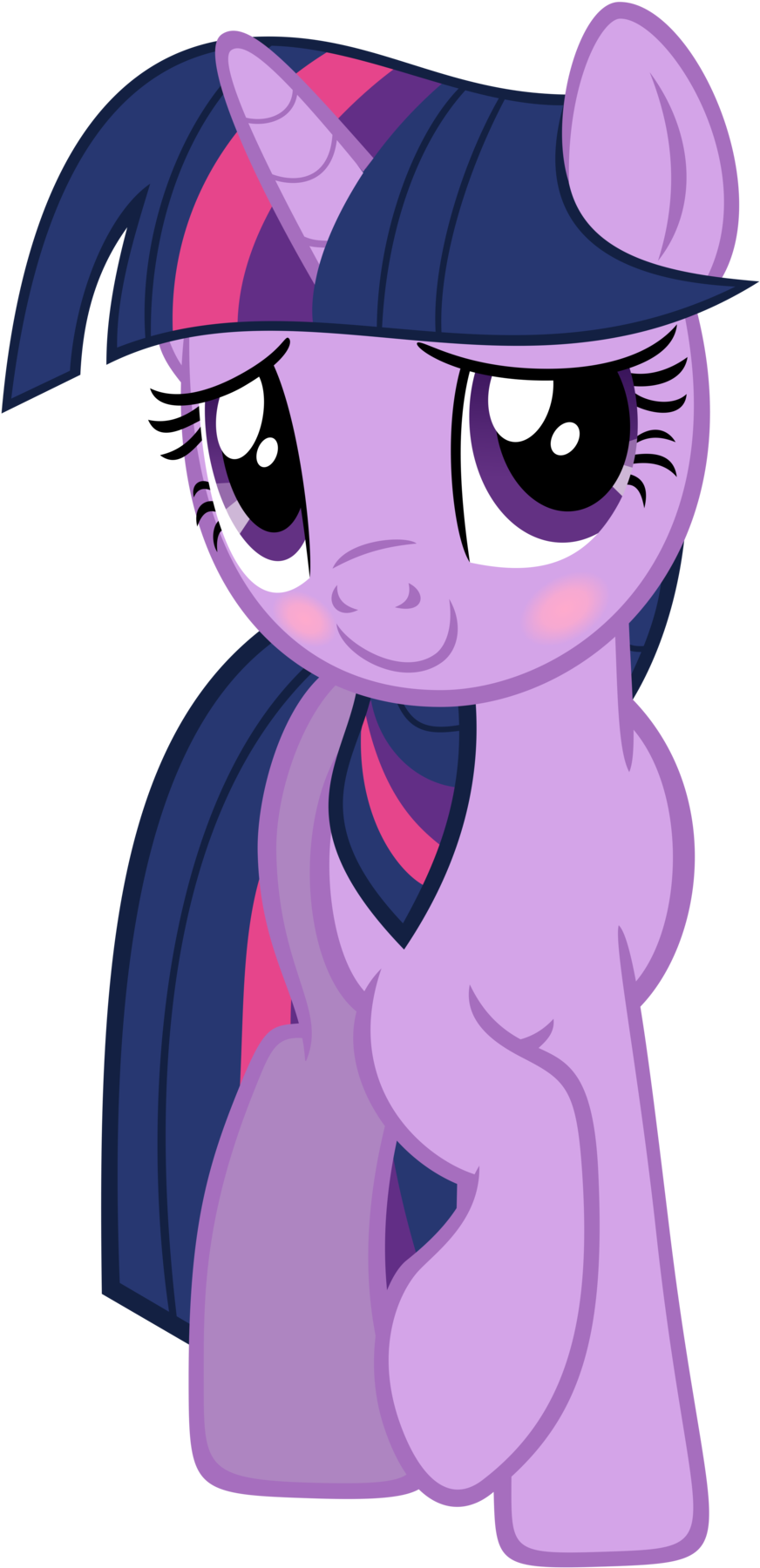 Twilight Blushing Again - Princess Twilight Sparkle Blushing (900x1822)