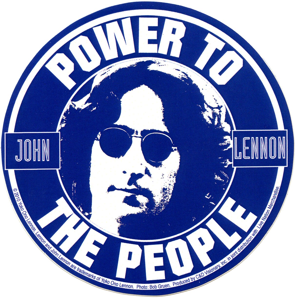 Power To The People ~ John Lennon - John Lennon Imagine Sticker (1231x1238)