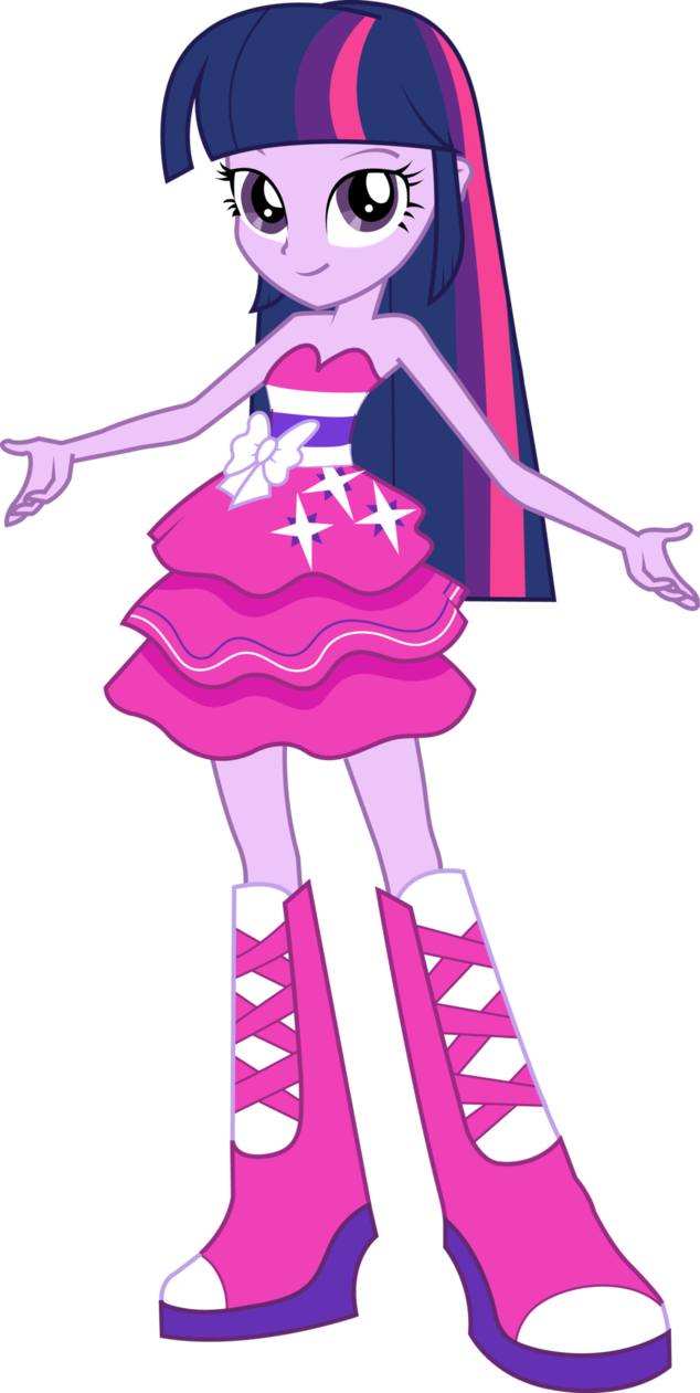 Twilight Sparkle Party Dress Vector 411192044 - Twilight Sparkle Pregnant Equestria Girls (634x1261)