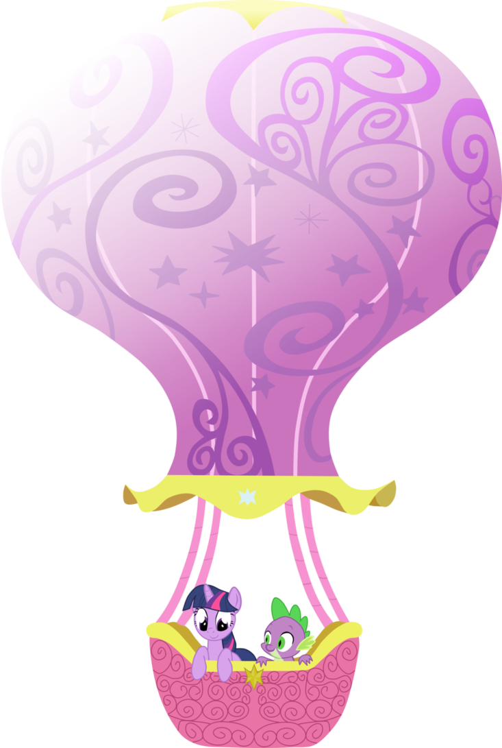 Twilight Sparkle Hot Air Balloon - My Little Pony Hot Air Balloon (733x1091)
