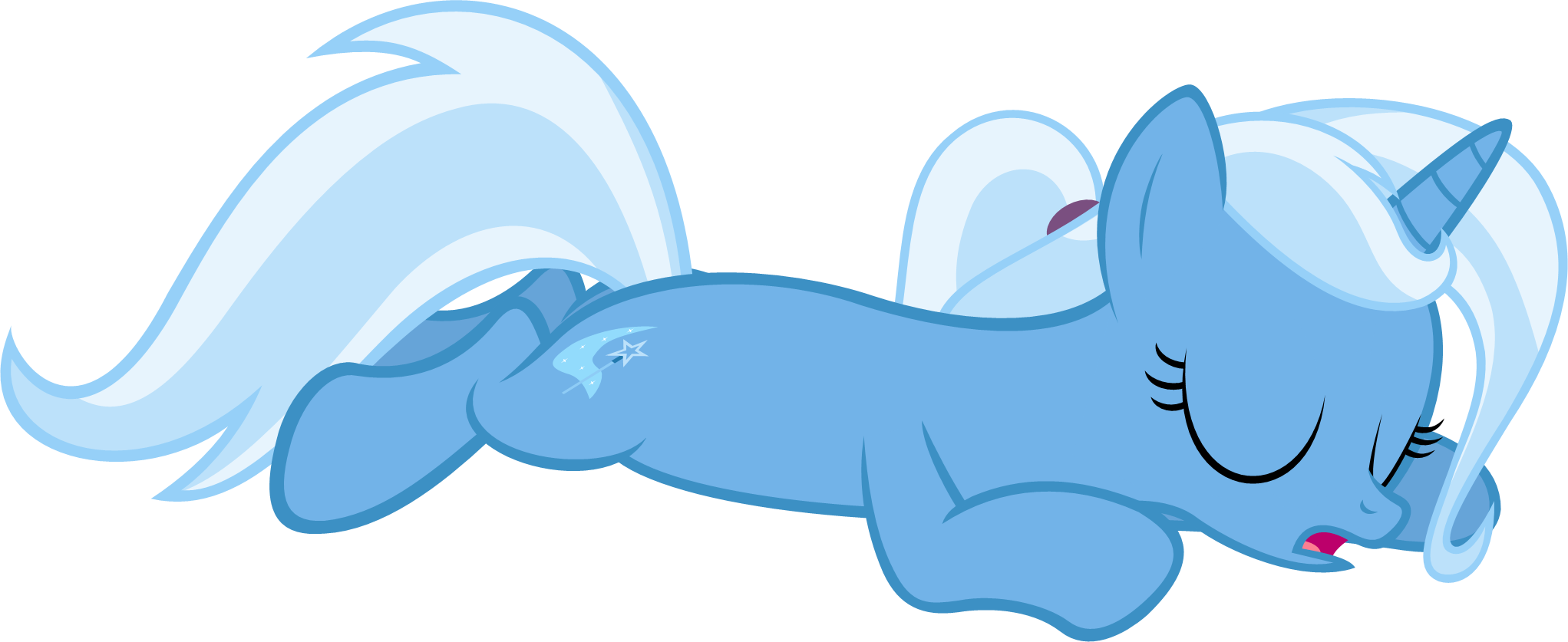 Lula Sleeping By Zacatron94 Lula Sleeping By Zacatron94 - Mlp Trixie Sleeping (2043x837)