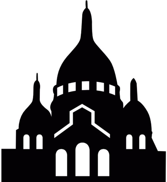 Eiffel Tower Sacré-cœur, Paris Silhouette Clip Art - Paris Silhouette (1200x630)