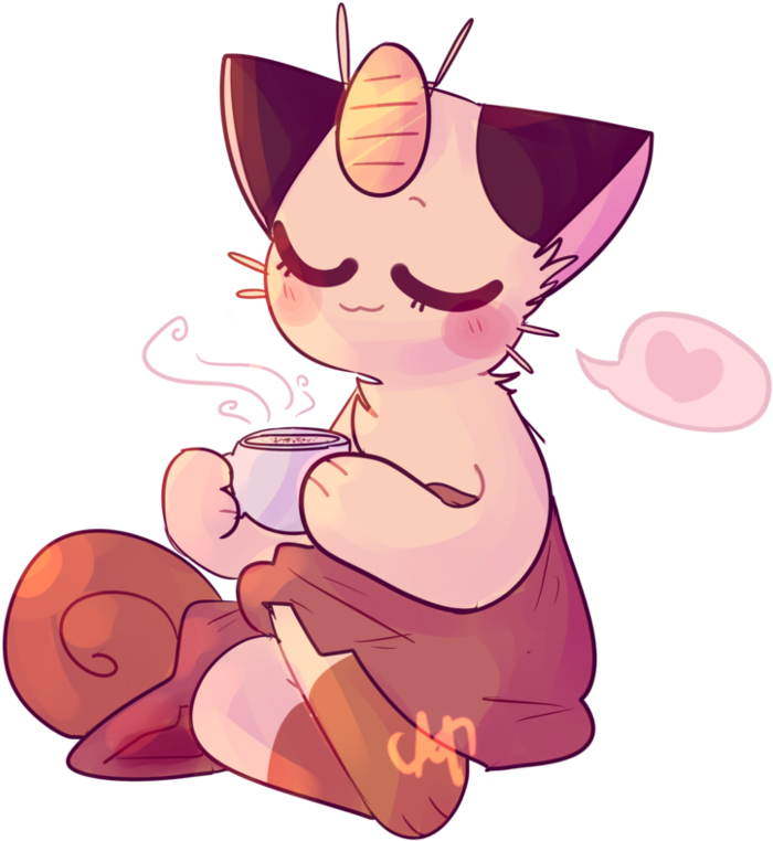 Meowth W A Drank By Phantom Soda 84 - Illustration (992x806)