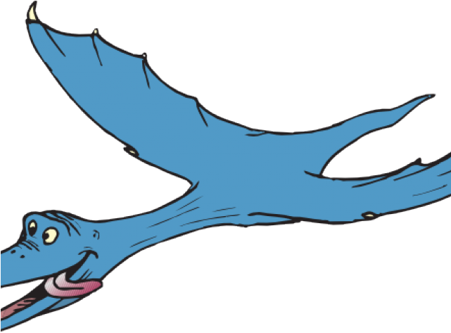 Cartoon Dinosaur Clipart - Cartoon Scary Bird Dino (640x480)