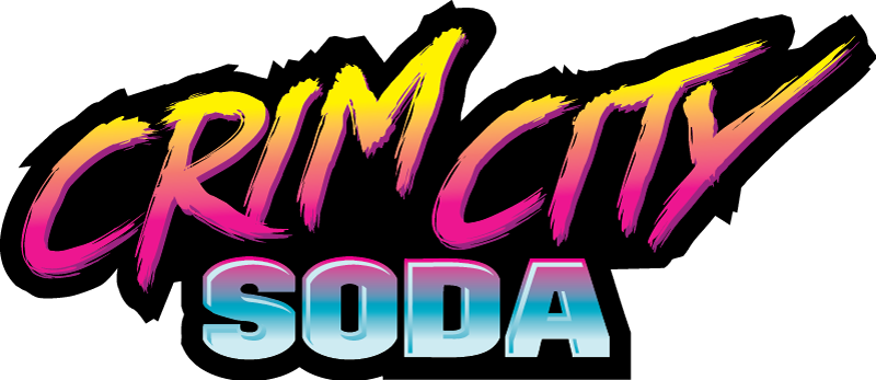 Crim City Craft Soda Branding , Designed By Ripley - Soft Drink (800x347)