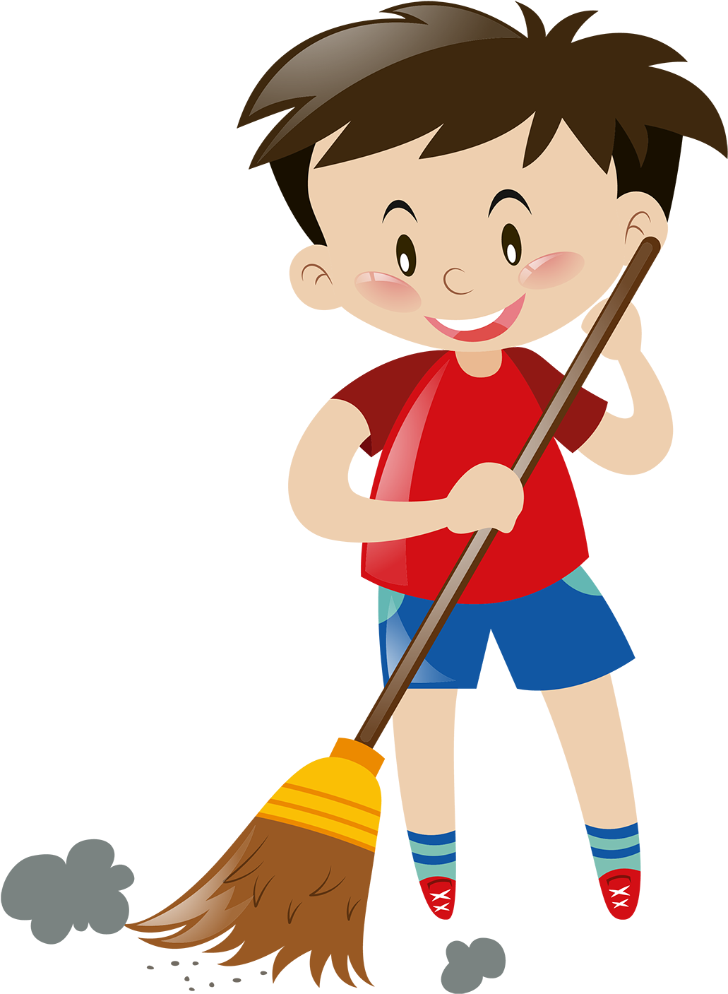 Floor Computer Icons Clip Art - Boy Sweeping The Floor Clipart (1500x1500)