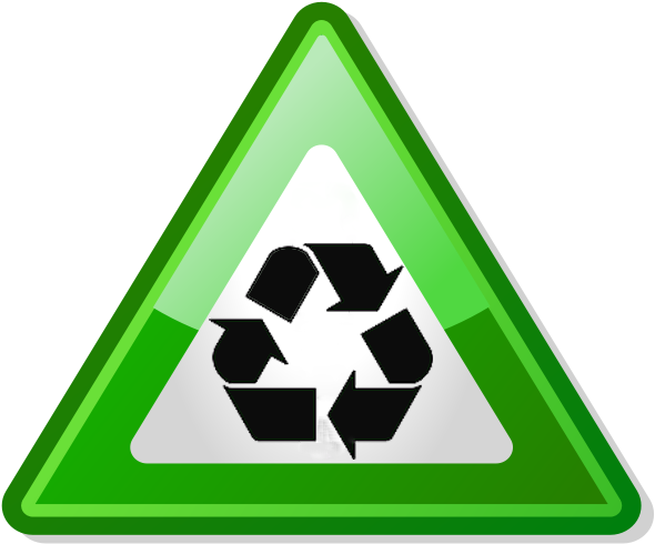 Warning Triangle Green - Green Alert Png (600x500)