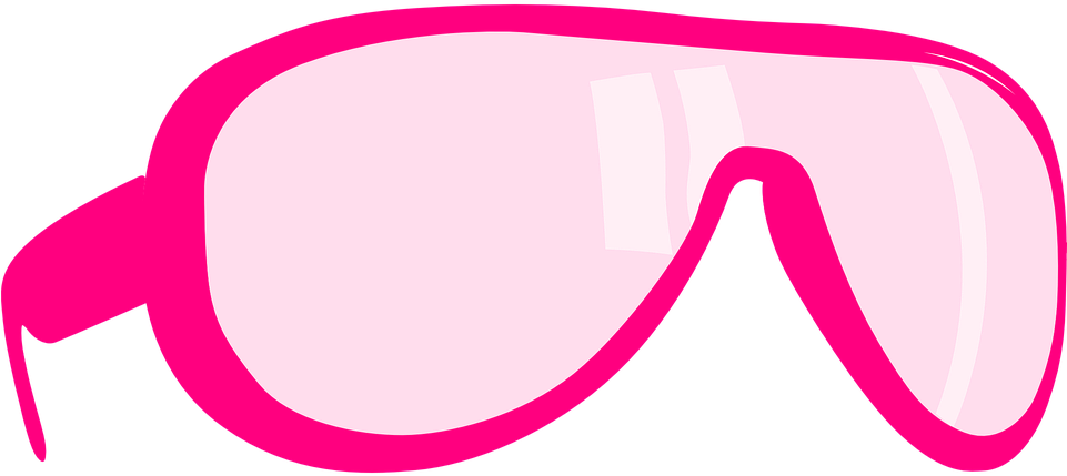 Goggles Pink Glasses Clip Art Portable Network Graphics - Pink Glass Png (960x480)