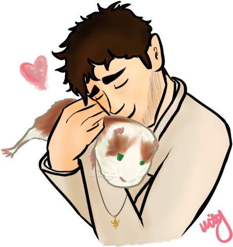 Spell That Turns Dean Into A Guinea Pig Hahaha Why - Cartoon (500x503)