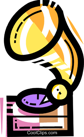 Phonograph Gramophone Record Player Royalty Free Vector - Phonograph Gramophone Record Player Royalty Free Vector (294x480)