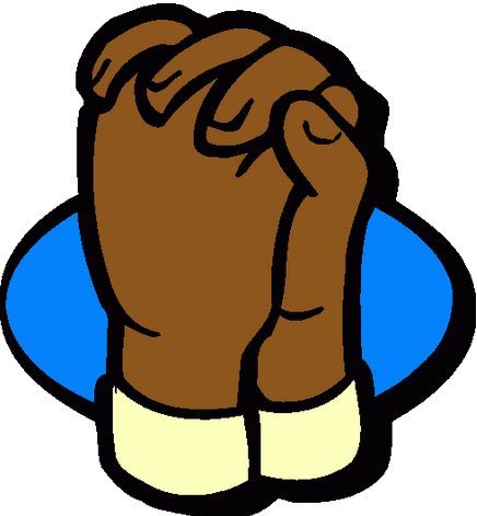 Prayer Clipart - Praying Hands Clipart Gif (436x471)