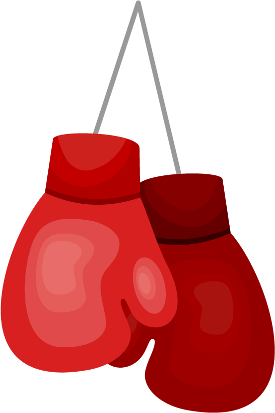 Red Boxing Gloves Competition - Boxing Glove Illustration Png (1000x1000)