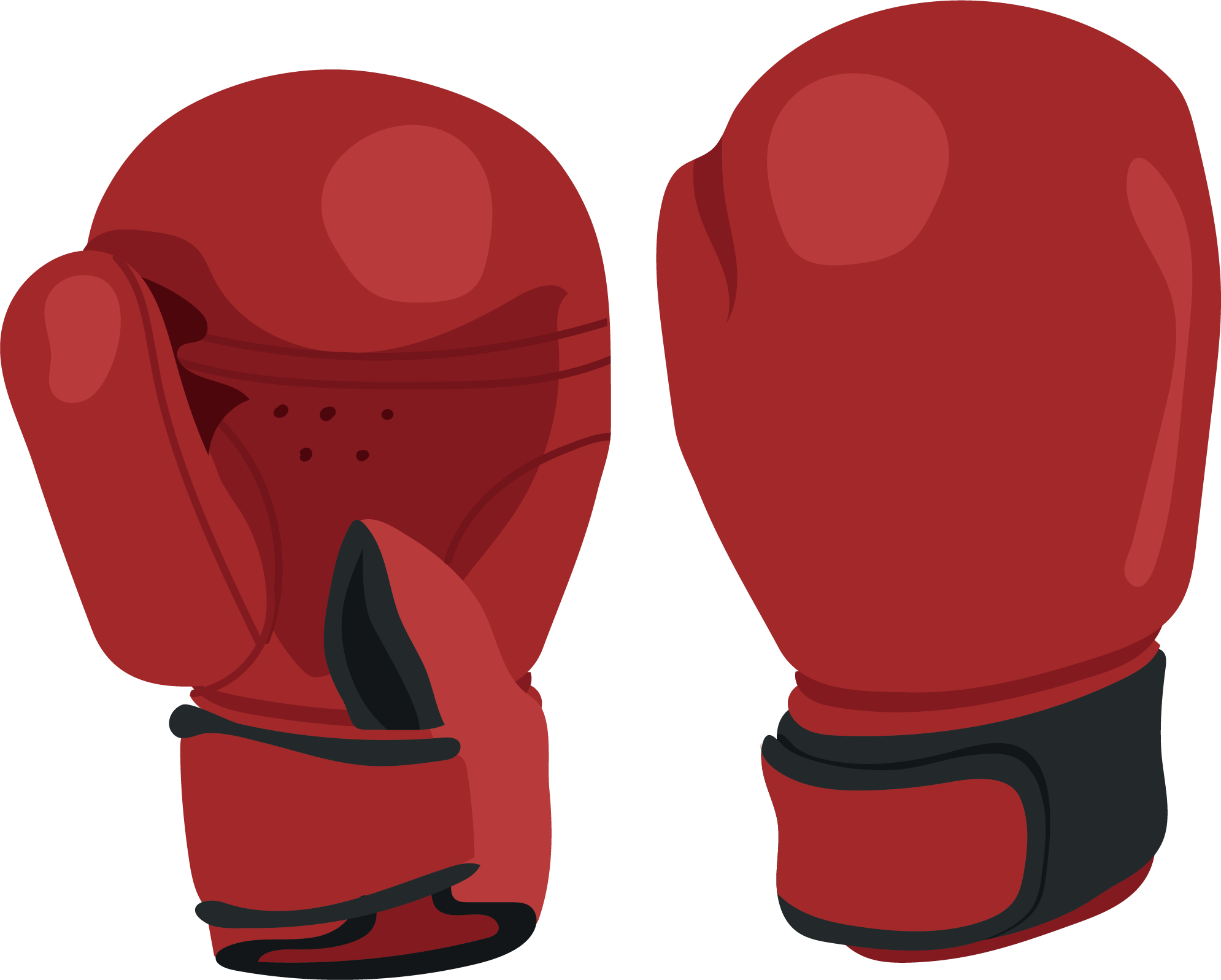 Red Boxing Gloves - Guantes De Boxeo Rojos Png (1990x1597)