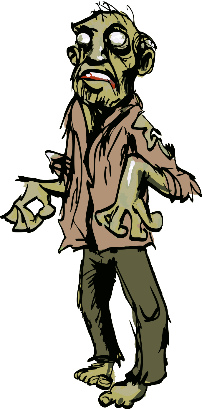 Zombie Clip Art - Cartoon (799x1400)