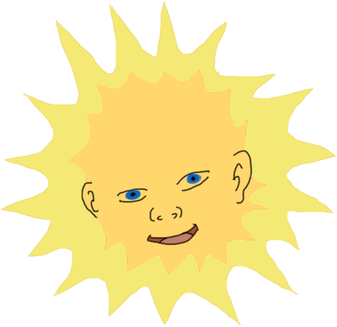 Sun Clipart Teletubbie - Kata Kata Arema Cirebon (478x464)