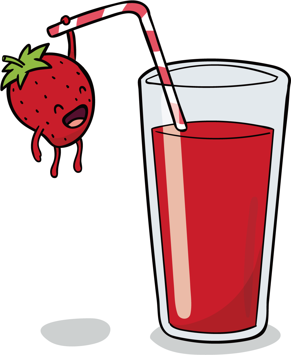 Orange Juice Smoothie Pomegranate Juice Strawberry - Bebidas Dibujos (1500x1500)