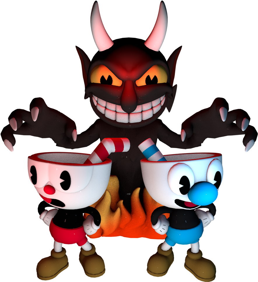 Ripped Cuphead Vinyl Figures From Quidd - Cartoon (1024x1024)