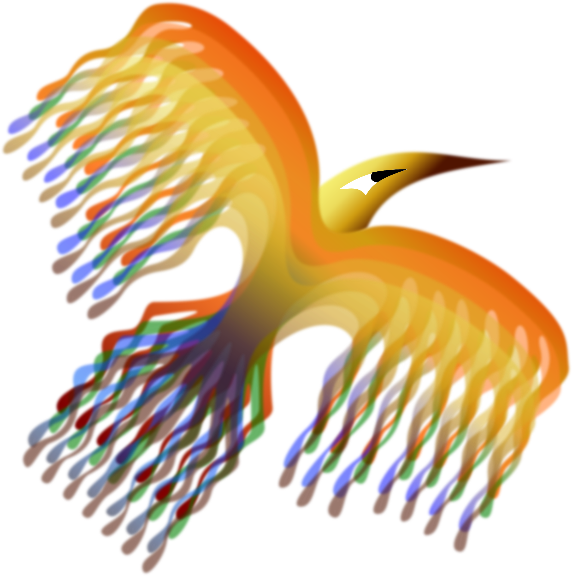 Winsome Pheonix Clip Art Medium Size - Pink Phoenix Bird Clipart (2385x2400)