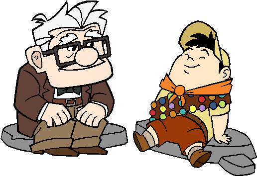 Carl And Russell Clip Art - Movie Up Clip Art (524x362)
