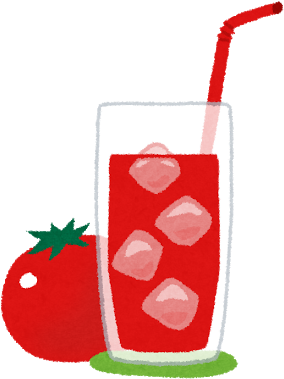 トマト ジュース フリー 素材 (346x400)