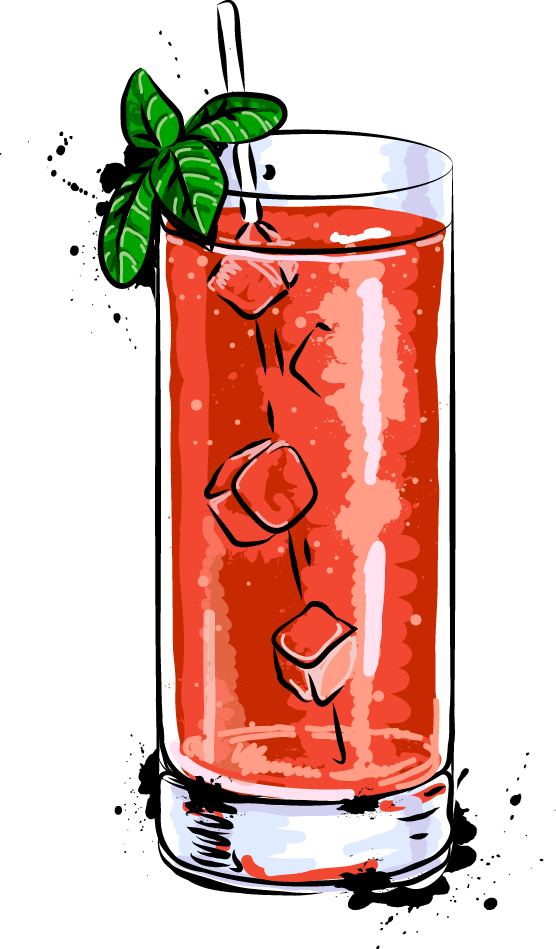 Juice Cocktail Bloody Mary Margarita Mojito - Red Drink Cartoon (556x949)