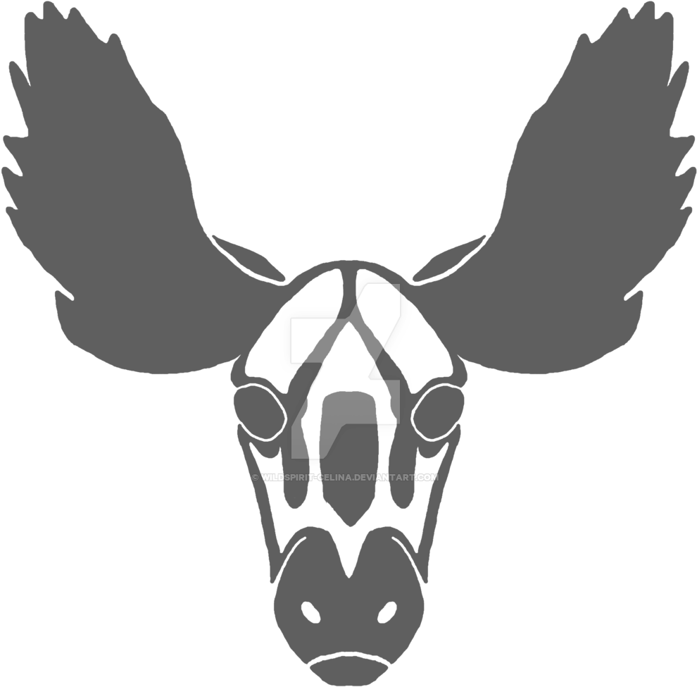 Moose Tattoo Design By Wildspirit-celina - Moose Tattoo Png (1024x1107)