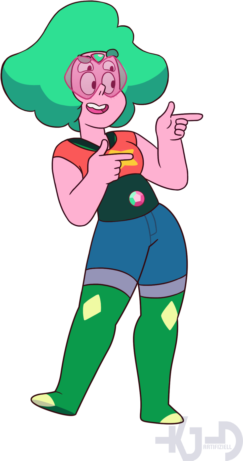 Watermelon - Png - Steven And Peridot Fusion (1080x1920)